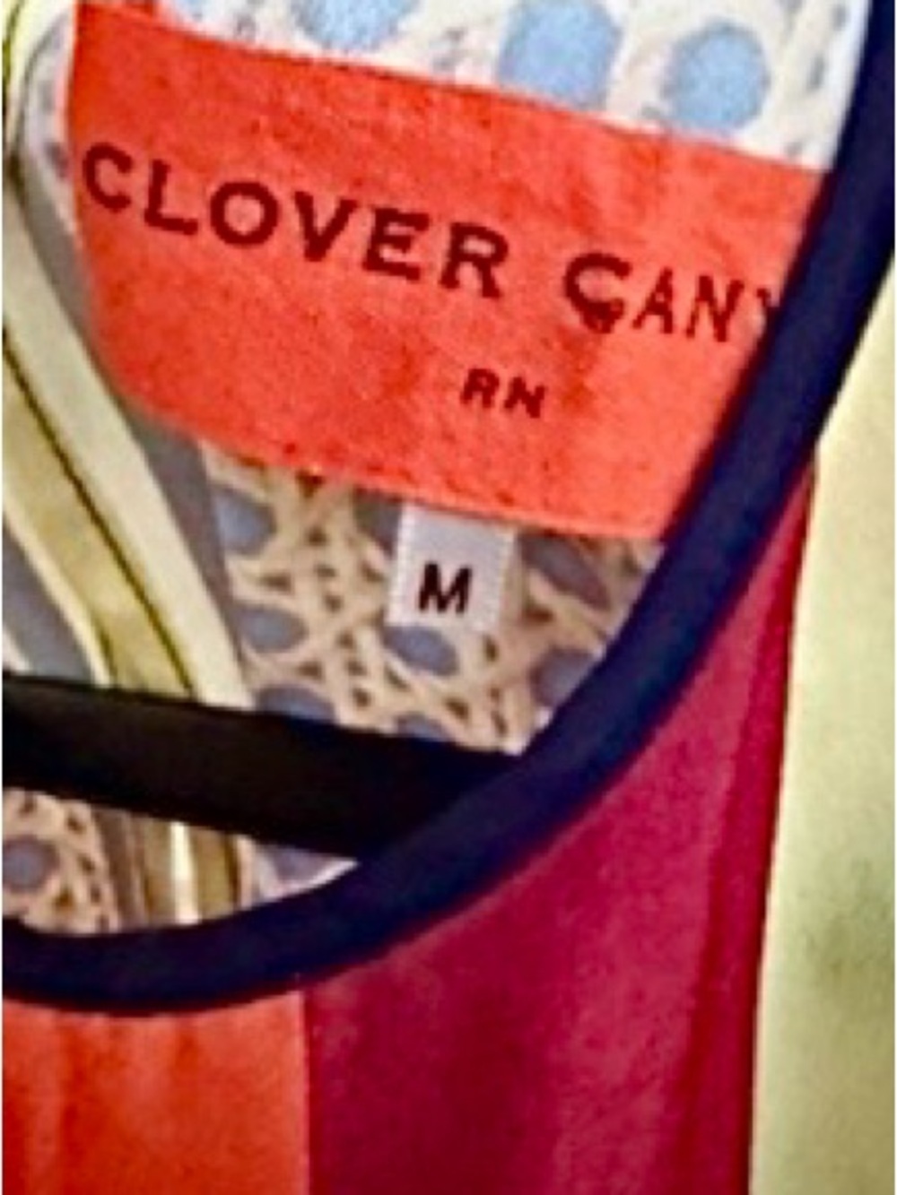 Clover Canyon Colorful Print Boho Tunic Top M - Picture 4 of 5